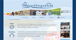 Desktop Screenshot of mueggelseepension.de